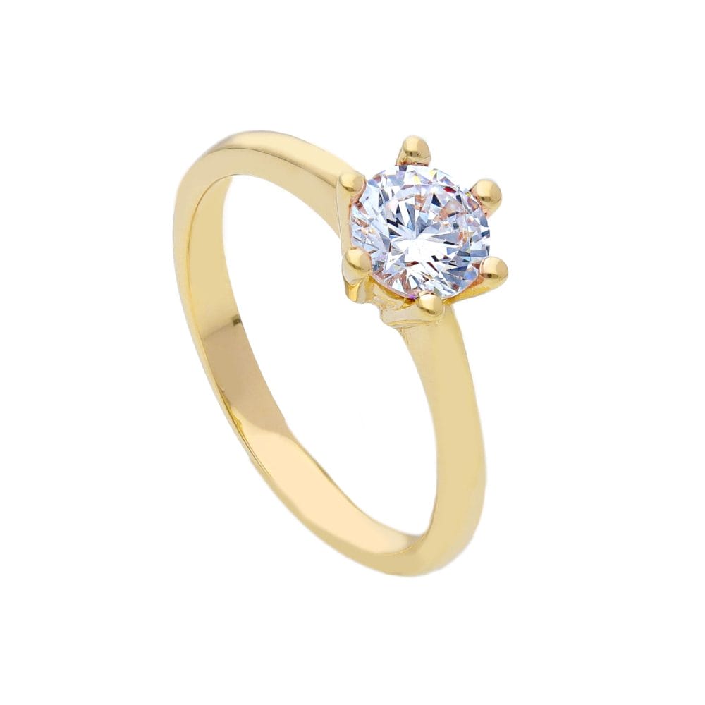 750/18K Zirkonia Solitärring