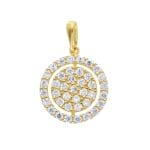 750/18K Anhänger Zirkonia