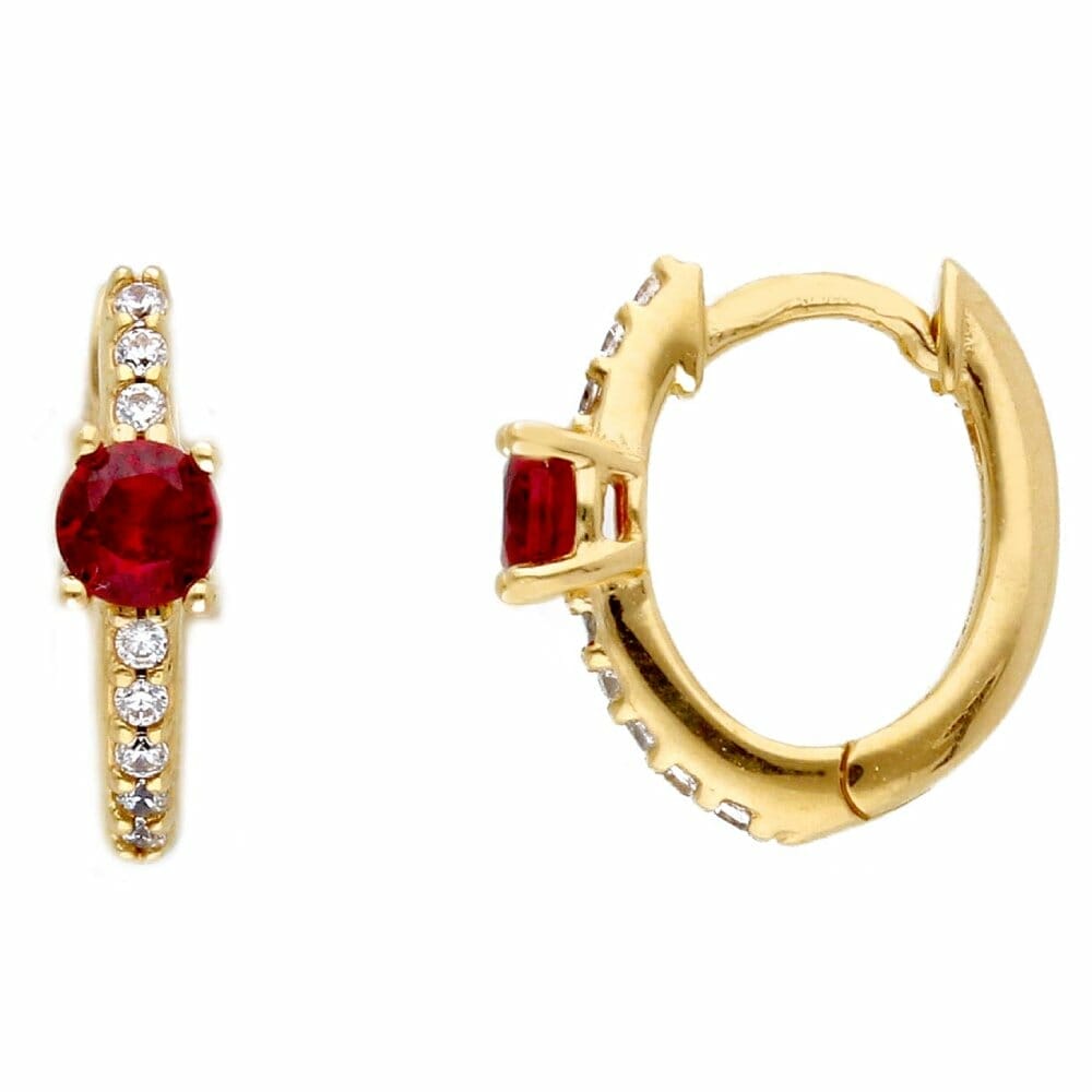 750/18K Ohrschmuck Zirkonia
