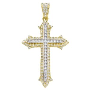 750/18K Kreuz Zirkonia