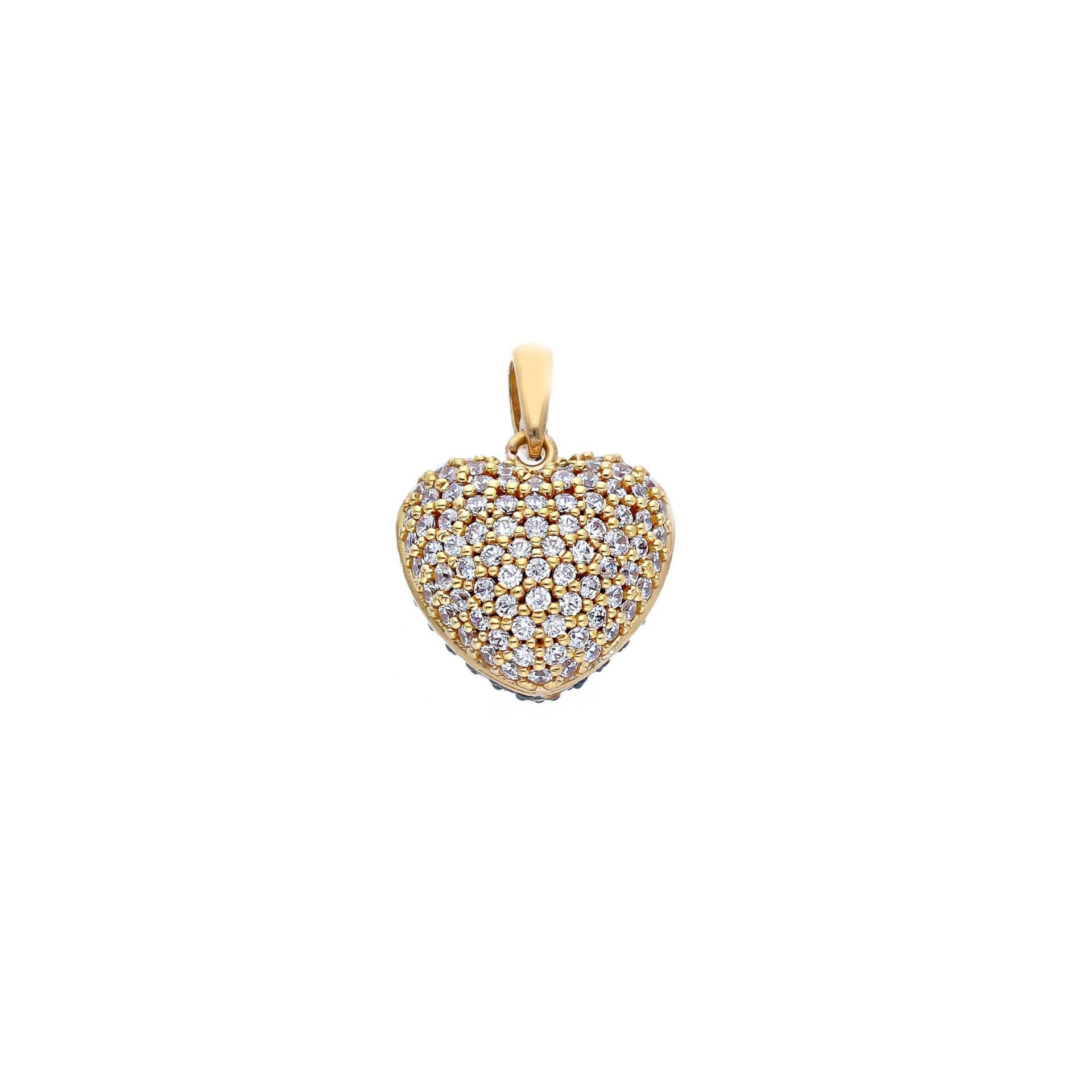 18 Karat Gelbgold Anhänger mit Zirkonia
