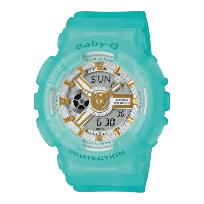 Casio BA-110SC-2AER Baby-G G-Shock in Blau mit stoßfestem Gehäuse