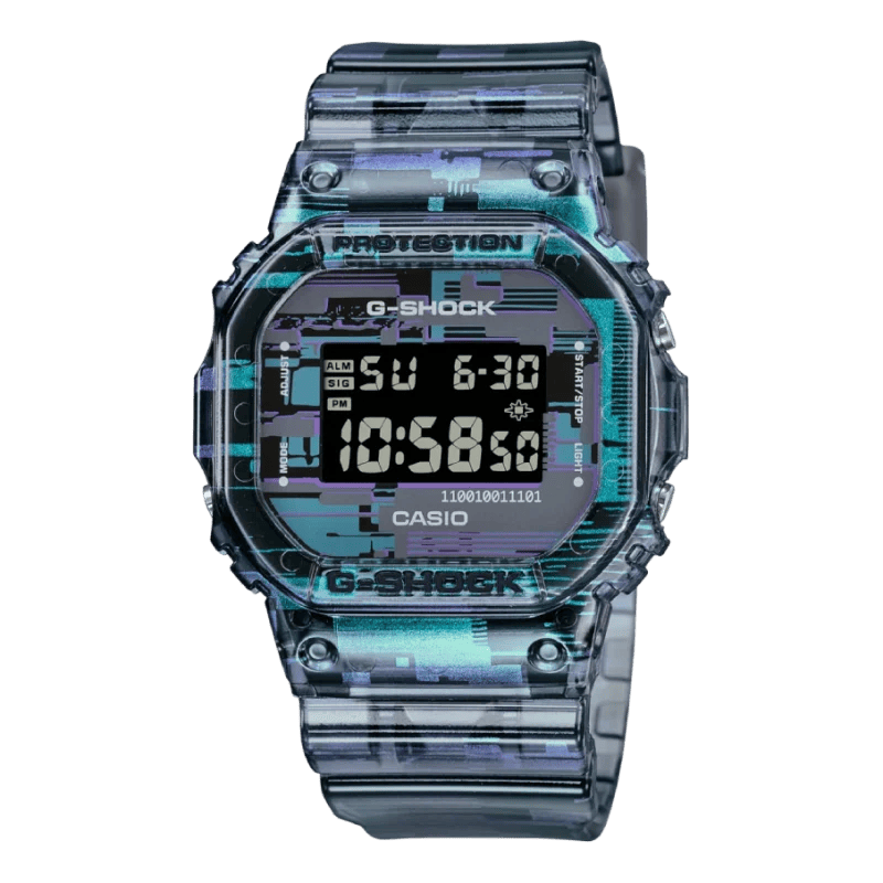 Casio DW-5600NN-1ER G-Shock Digital Glitch mit stoßfestem Gehäuse