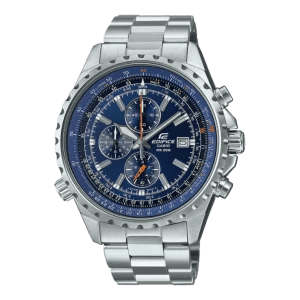 Casio EF-527D-2AVUEF Edifice Chronograph mit blauem Zifferblatt und Edelstahlarmband