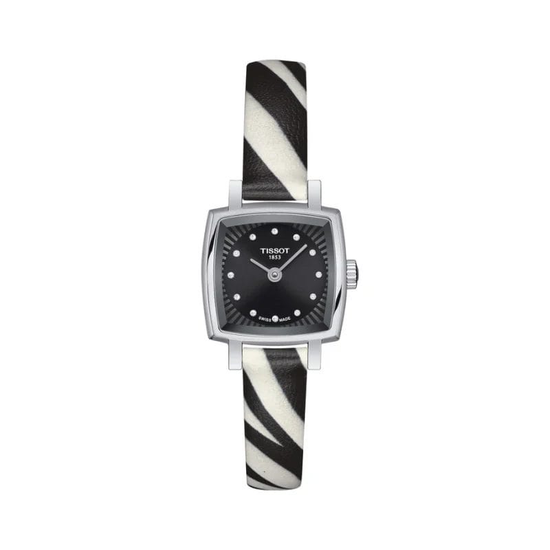 Tissot Lovely Square Zebra Sale – 20mm Edelstahl & Zebra-Armband