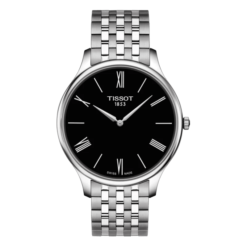 T063-409-11-058-00 Tissot Tradition Slim Schwarz Sale – 39mm Edelstahl & Quarzwerk
