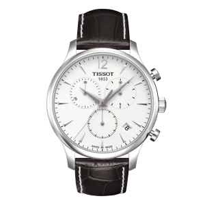 Tissot Tradition Chronograph 42mm Silber Sale – Edelstahl, Chronograph & Lederarmband