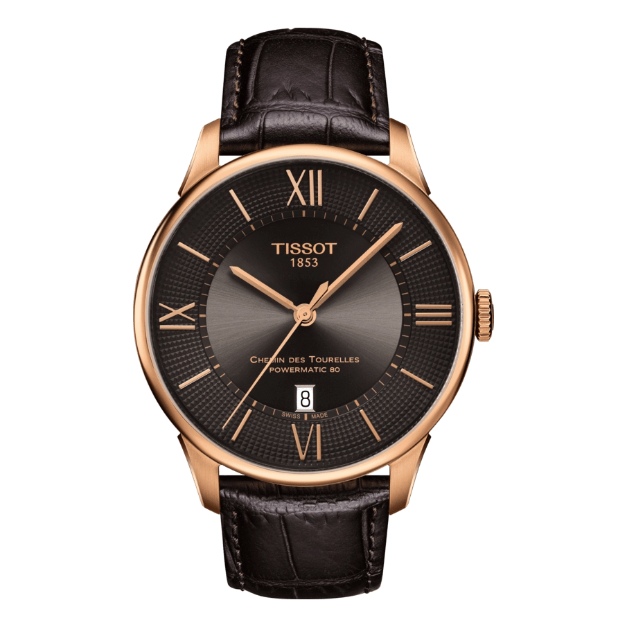 Tissot Chemin des Tourelles Powermatic 80 Roségold Braun Sale