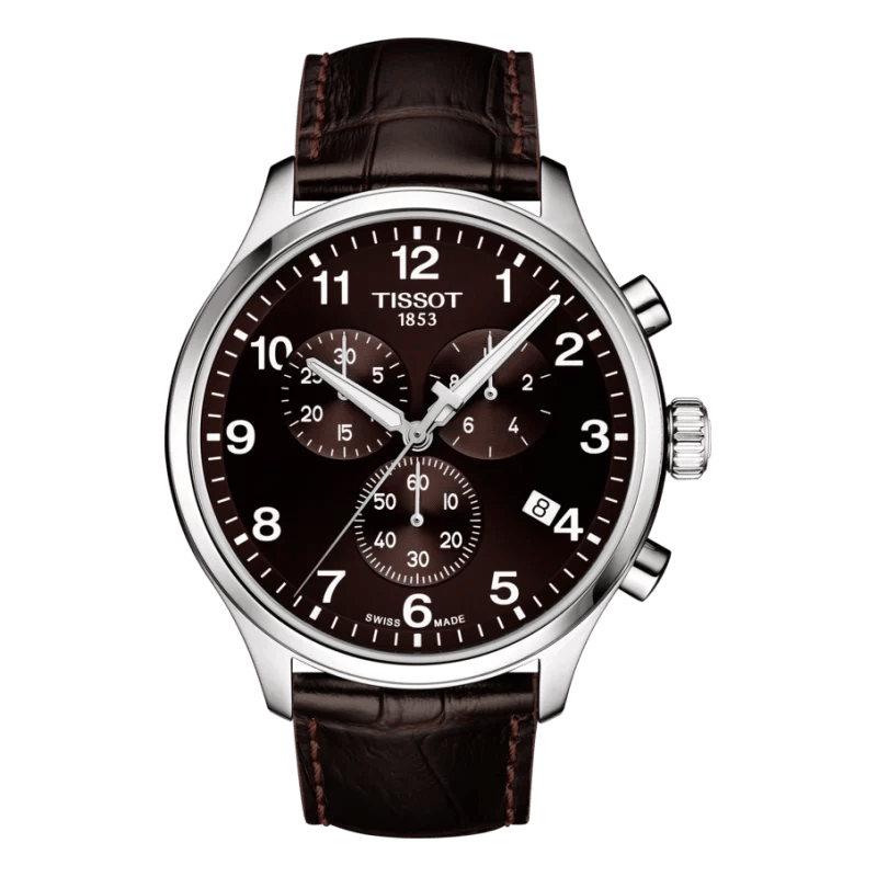 Tissot Chrono XL Braun Sale – Chronograph mit Lederarmband & Saphirglas