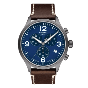 Tissot Chrono XL Blau – Chronograph mit Lederarmband & Saphirglas