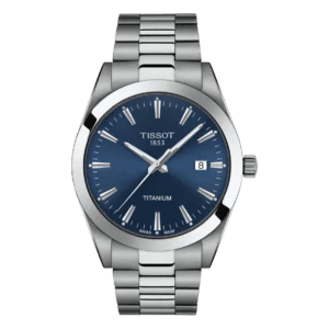 Tissot Gentleman Titanium Blau – Ultraleichte Business-Uhr mit Saphirglas & Titanarmband