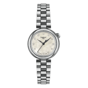 Tissot Desir Lady Perlmutt Diamanten 28mm – Elegante Damenuhr mit Diamant-Indizes und Edelstahlarmband