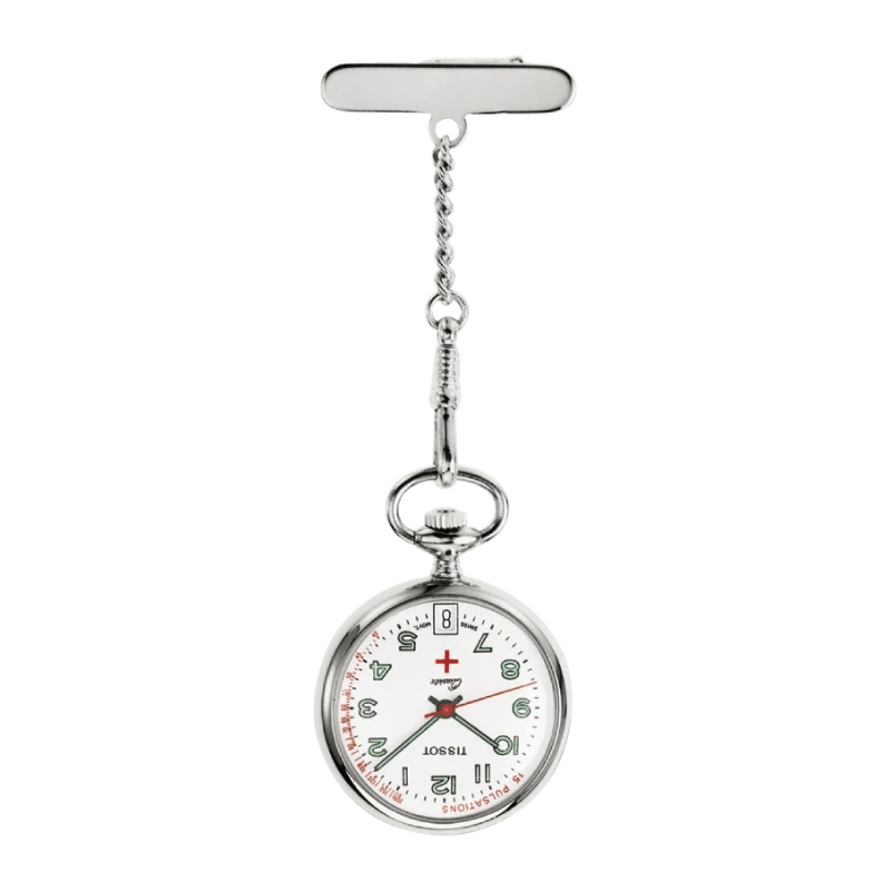 Tissot Krankenschwesteruhr T81.7.221.12 – Schweizer Taschenuhr für medizinisches Personal mit Pulsationsskala