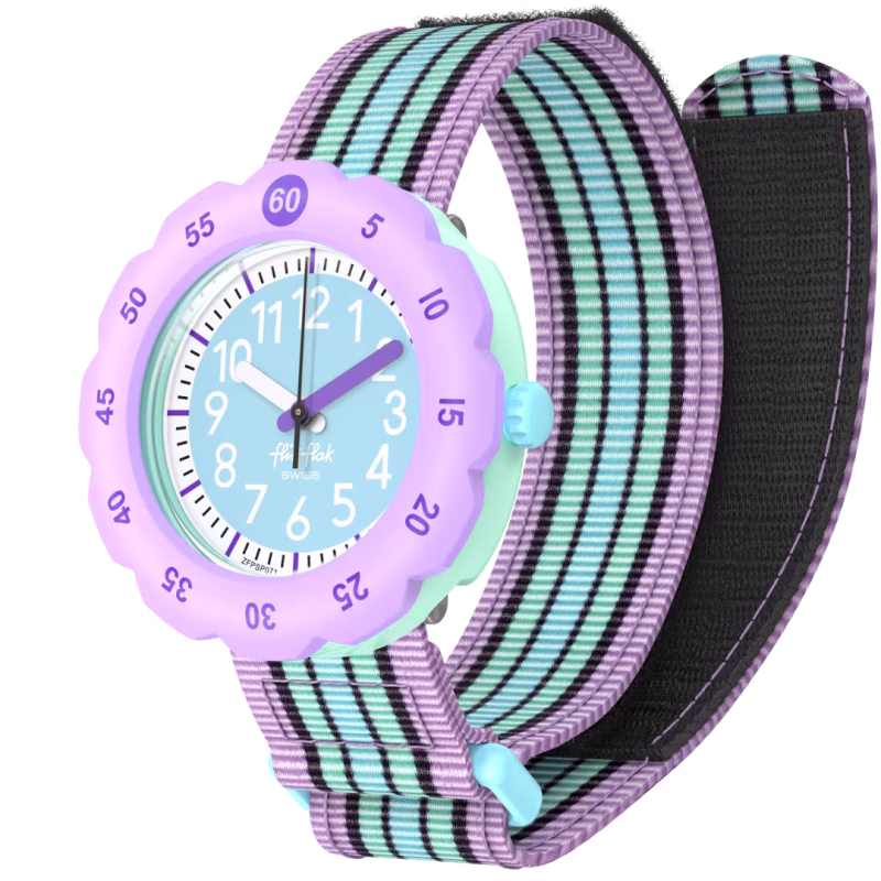 Flik Flak FPSP071 Kinderuhr – Swiss Made mit pastellfarbenem Armband und gut lesbarem Zifferblatt