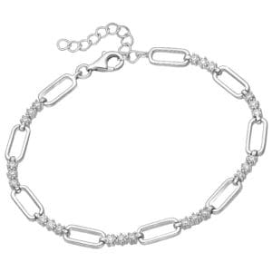 925 Silber Armband 701-29213 – Rhodiniert, mit Zirkonia & 12 Monaten Garantie