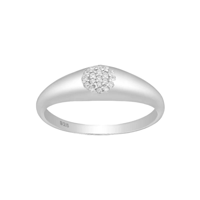 silber-damenring-701-24708 925 Silber Damenring mit Zirkonia – Eleganter Ring in Größe 54