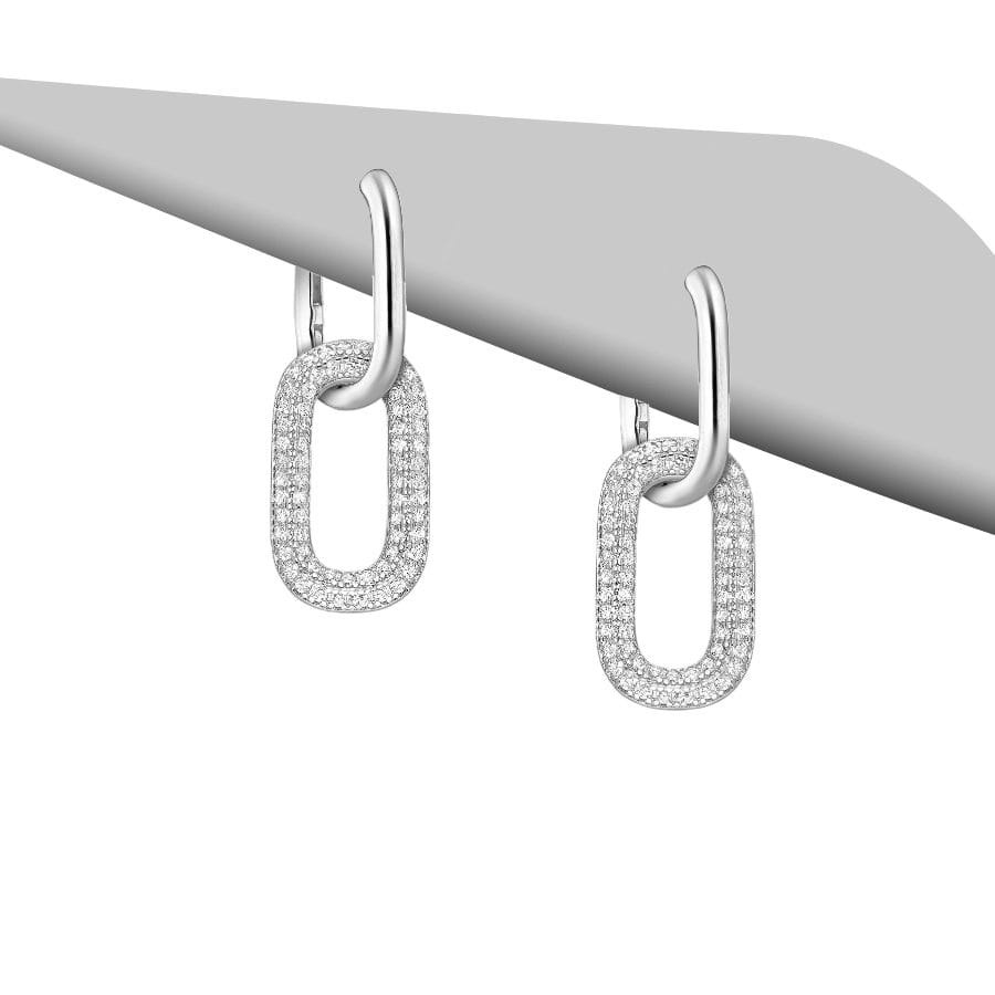 925 Silber Ohrhänger mit Zirkonia – Modern & Funkelnd