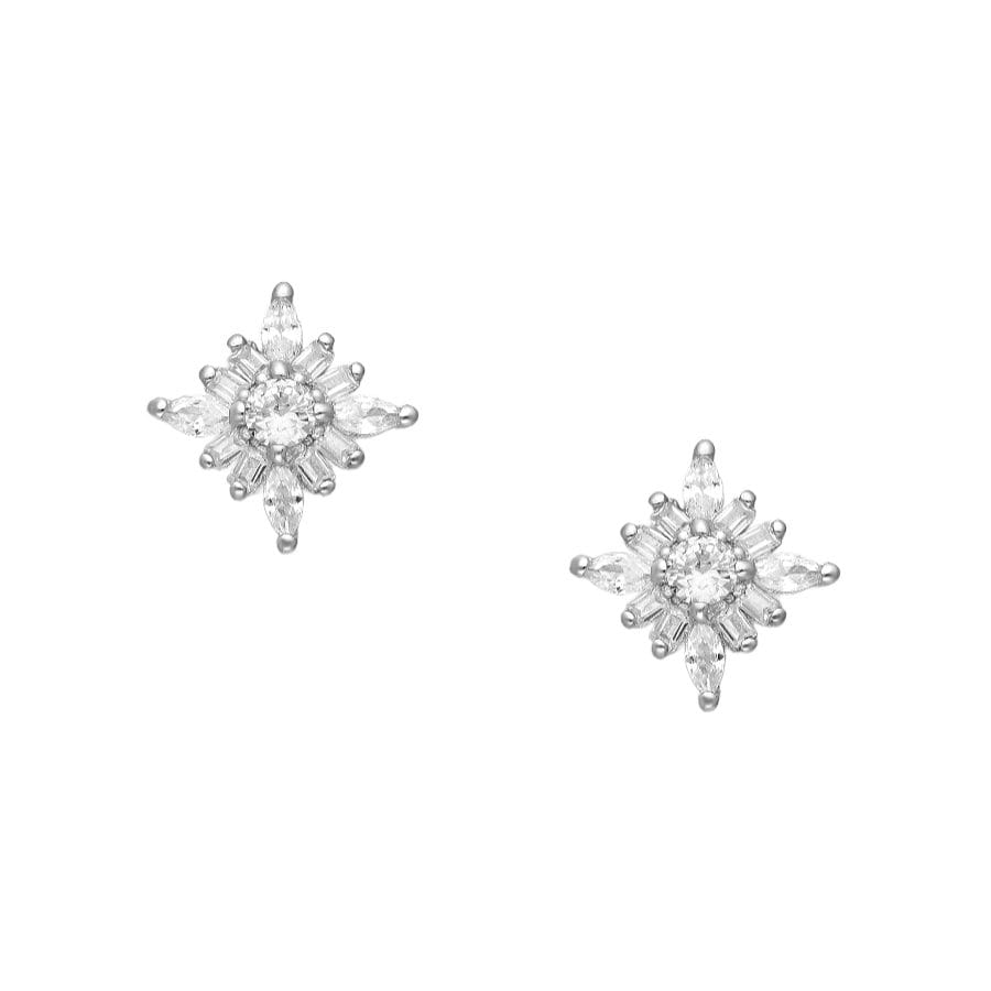 925 Silber Ohrstecker mit Zirkonia – Funkelnde Eleganz im Stern-Design