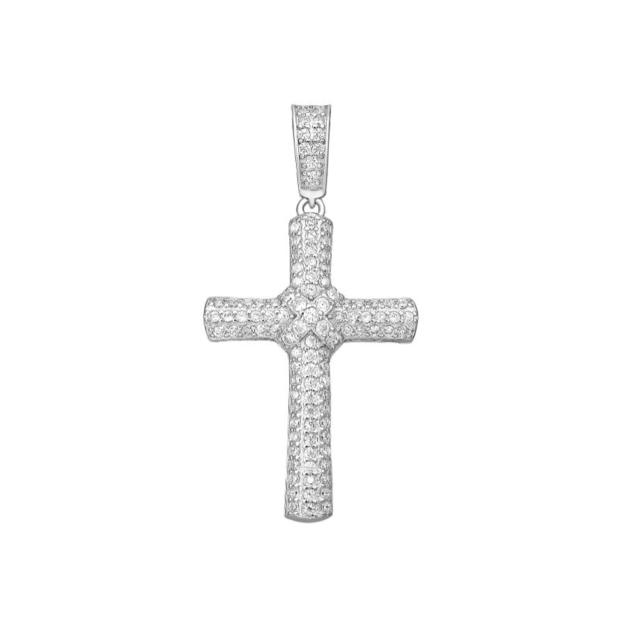 925 Silber Kreuz Anhänger mit Zirkonia – Glanzvoll & symbolstark