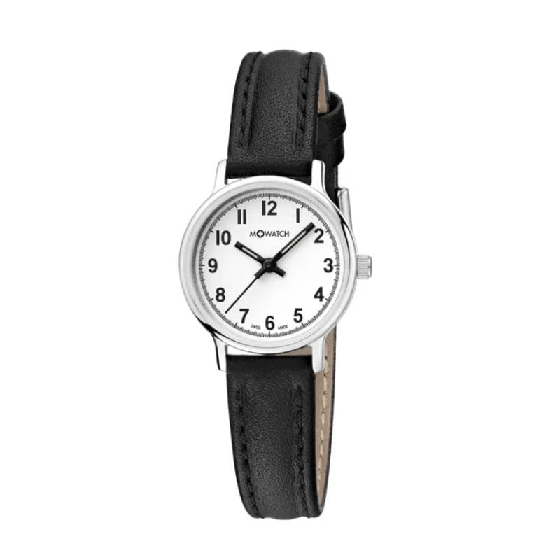 WBB.46110.LB – 25mm Damenuhr mit schwarzem Lederband