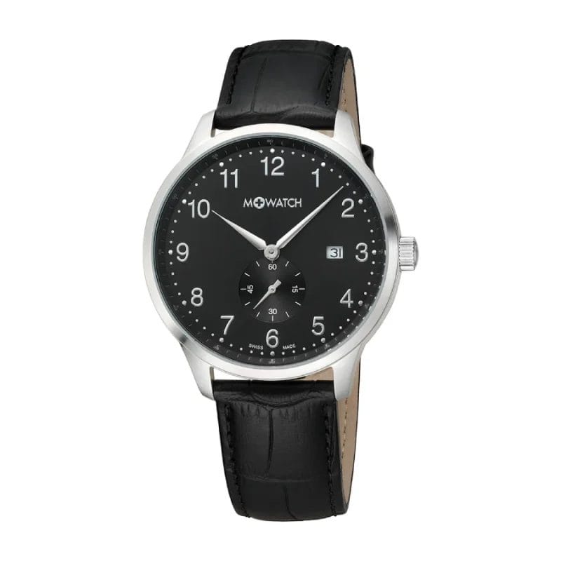 WBB.60220.LB – M-Watch Herren 42mm Schwarz Leder