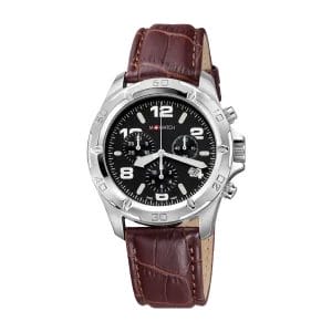 WBD.16420.LG Chronograph – M-Watch Herren 42mm Schwarz Leder