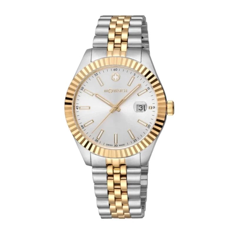 WBL.63210.SJ – M-Watch Herren Bicolor 41mm Silber/Gold
