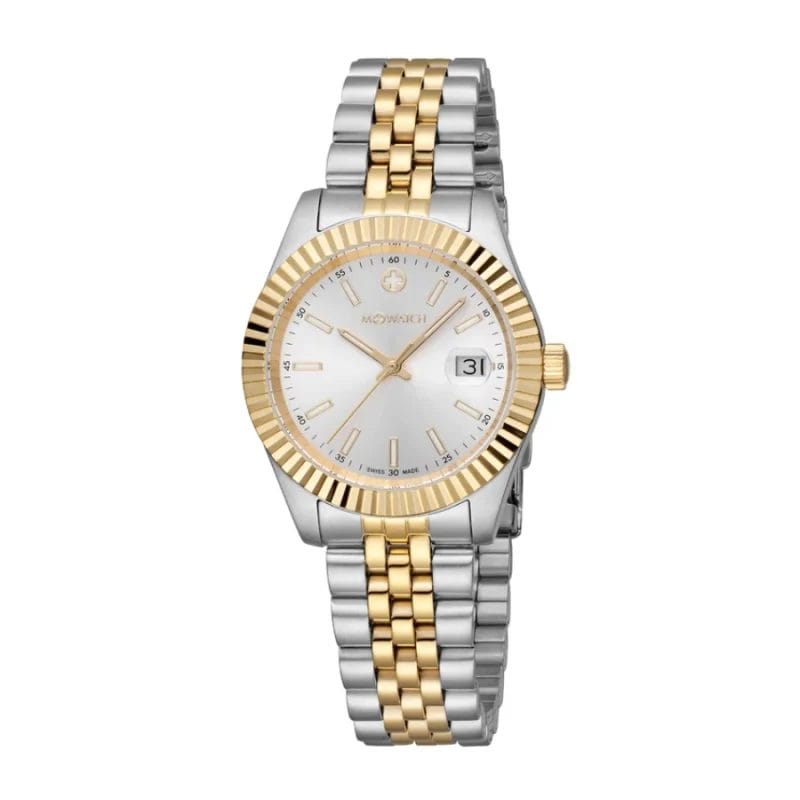 M-Watch WBL.64210.SJ Damenarmbanduhr 36mm Stahl-Gold
