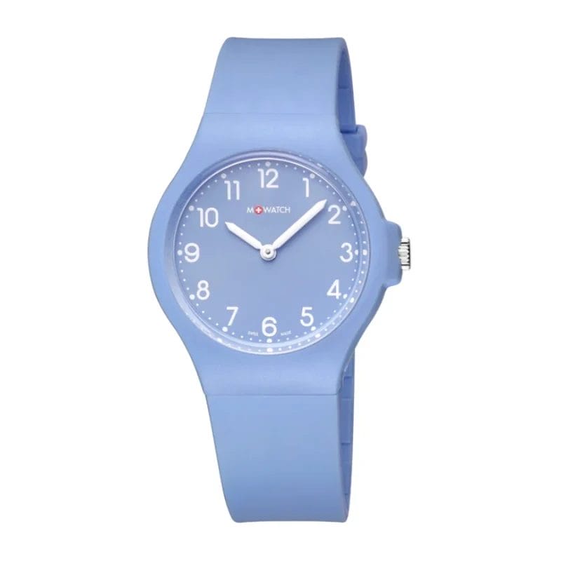 WYA.37141.RD – M-Watch Unisex Hellblau 37mm Resin Silikon