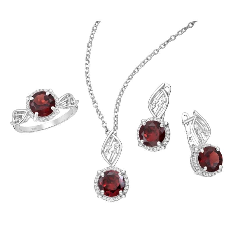 925 Silber Schmuckset Zirkonia 1181-5377