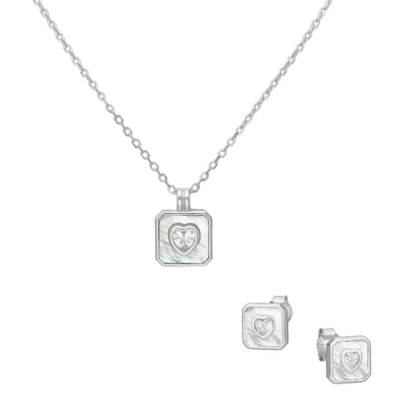 silber-herz-set-789-4999 925 Silber Schmuckset 789-4999