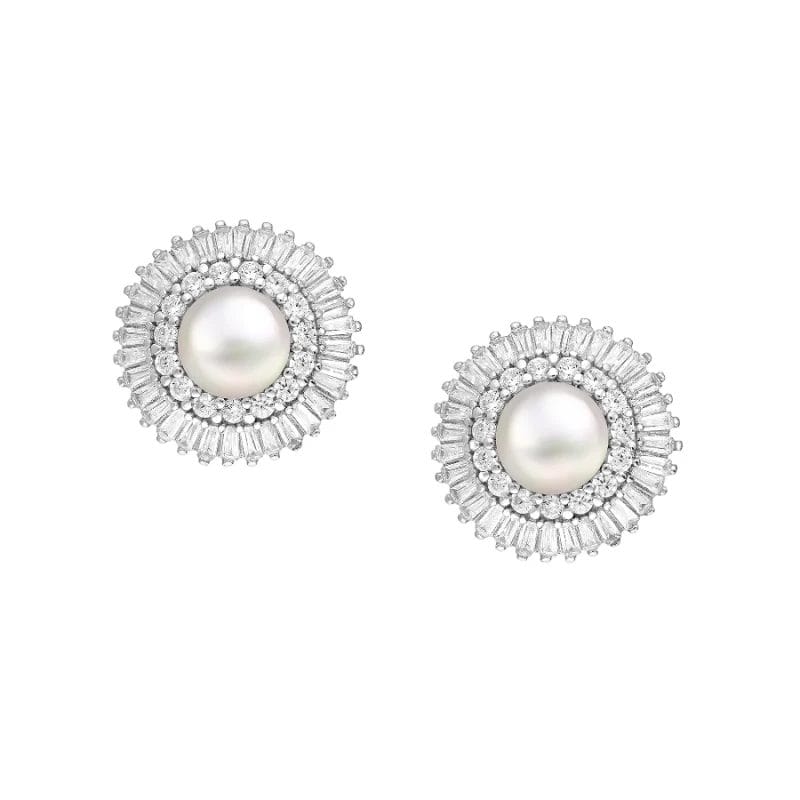 925 Silber Ohrschmuck Süsswasserperle 382-6608