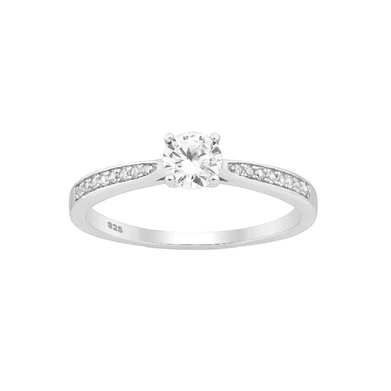 925 Silber Solitär Ring Zirkonia 701-19910