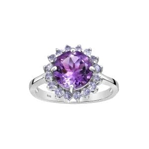 925 Silber Ring Amethyst 1181-4236 Ringgröße 56